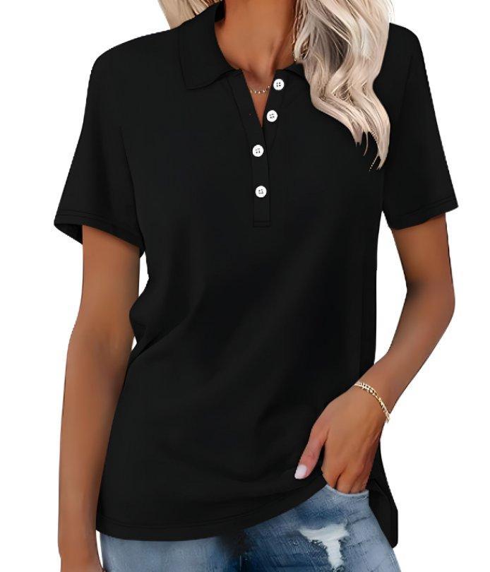 Isabella | Women's Classic Polo Shirt Short Sleeve Pique Cotton