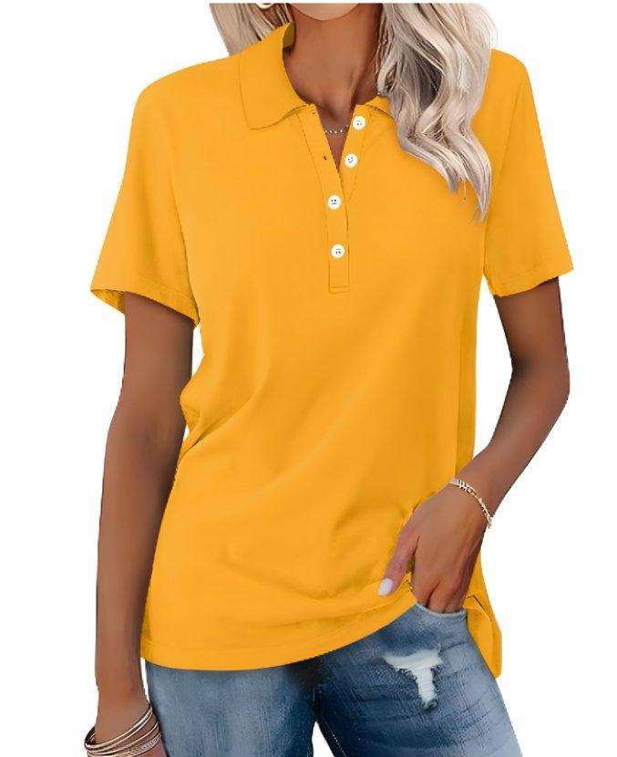 Isabella | Women's Classic Polo Shirt Short Sleeve Pique Cotton