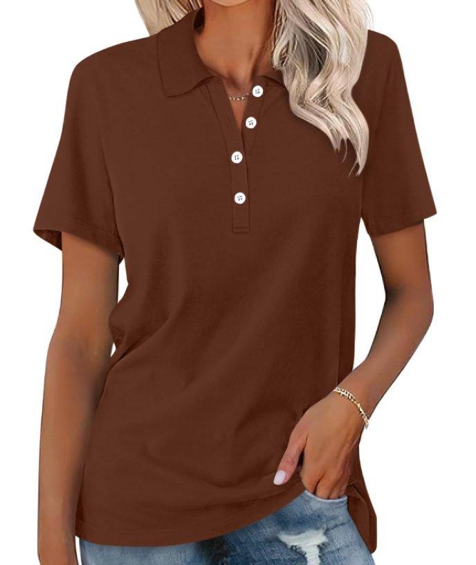 Isabella | Women's Classic Polo Shirt Short Sleeve Pique Cotton