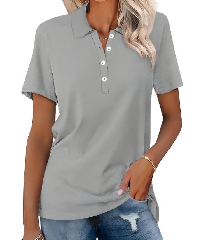 Isabella | Women's Classic Polo Shirt Short Sleeve Pique Cotton