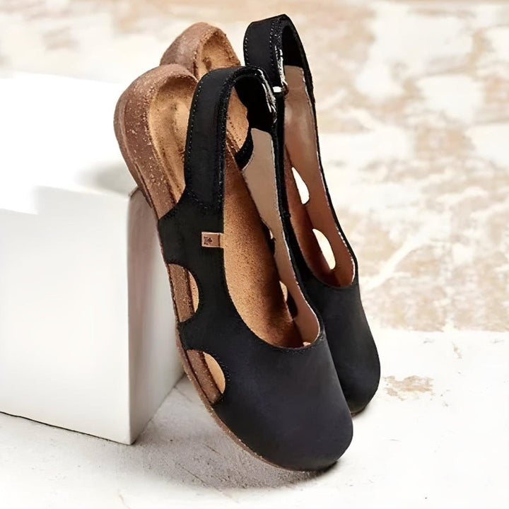 Isabella | Women's Cutout Closed Toe Espadrilles Casual Flats