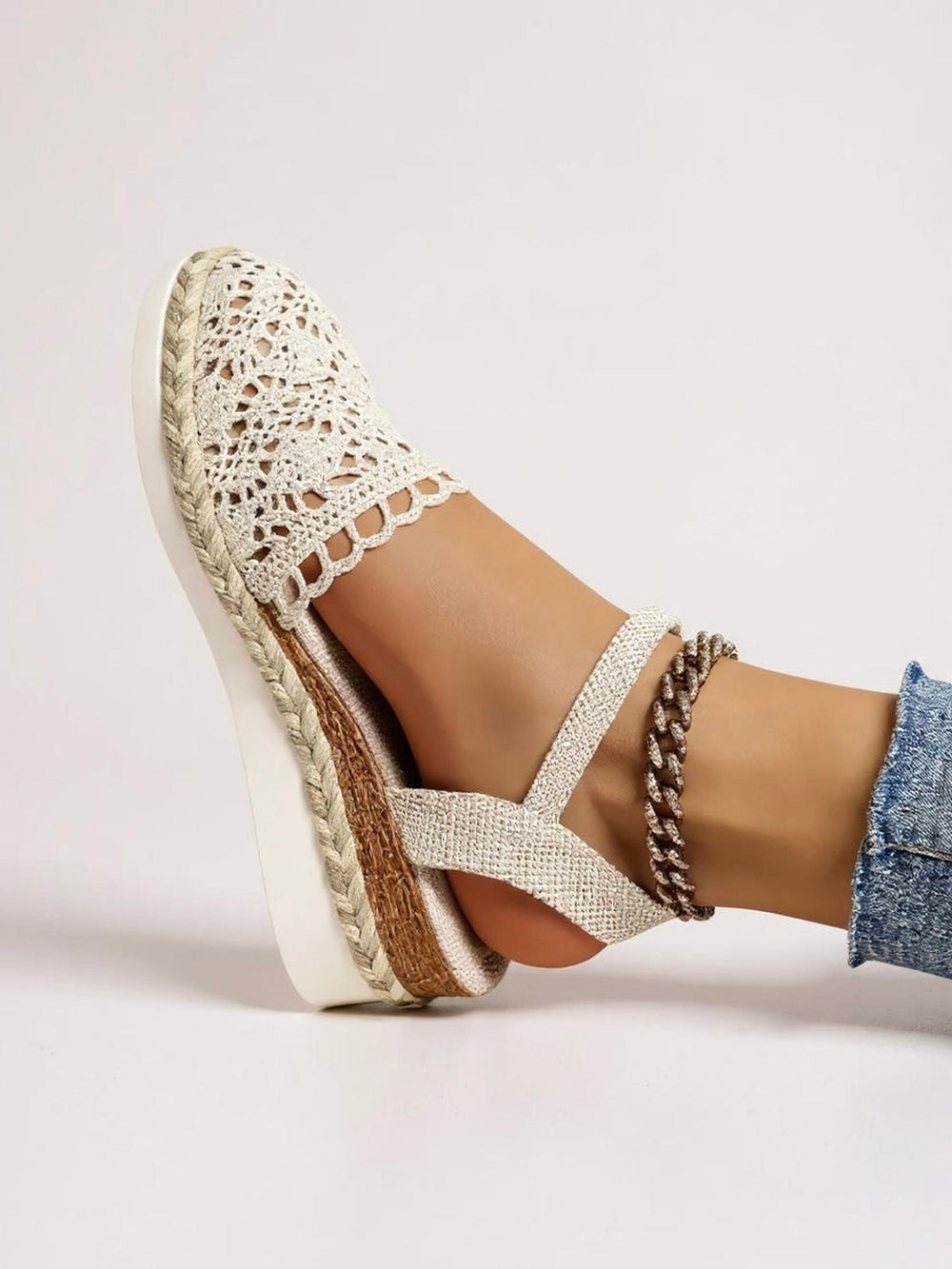 Jacklyn | Women's Boho Wedge Espadrilles Ankle Strap Sandals