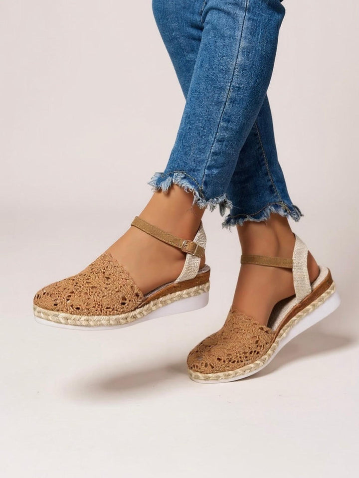 Jacklyn | Women's Boho Wedge Espadrilles Ankle Strap Sandals