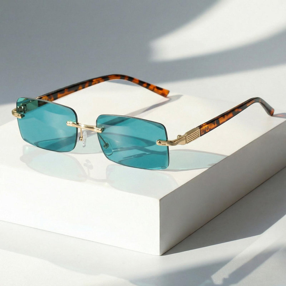 James | Sunglasses Rimless Retro Tinted UV400 Protection