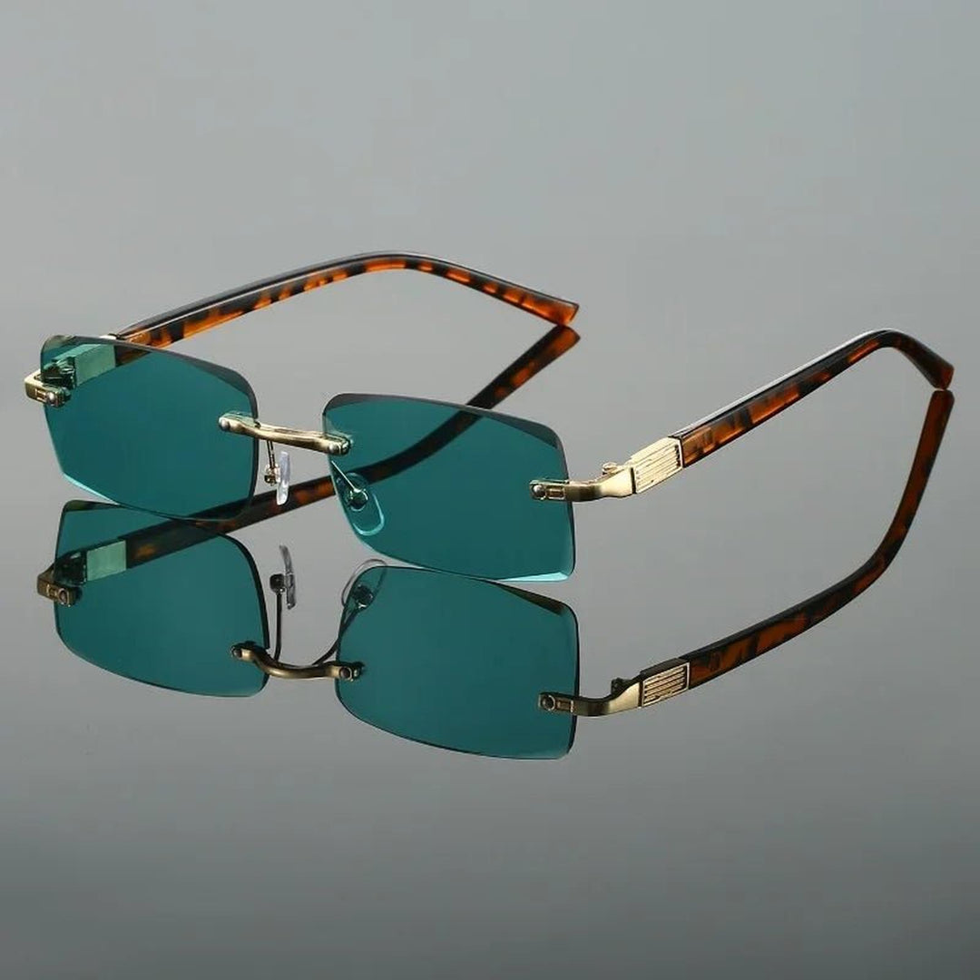 James | Sunglasses Rimless Retro Tinted UV400 Protection