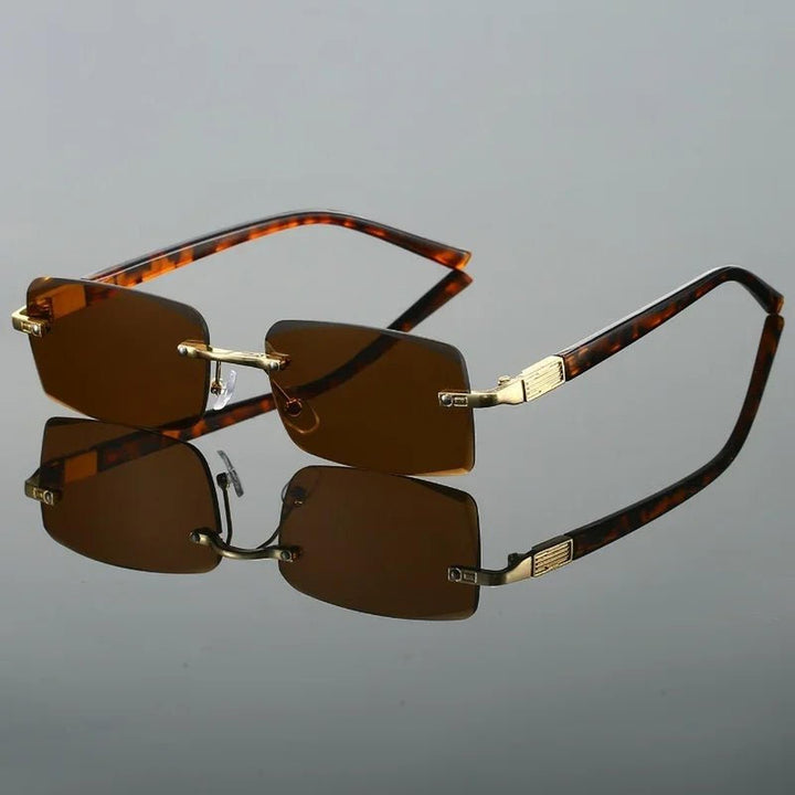 James | Sunglasses Rimless Retro Tinted UV400 Protection
