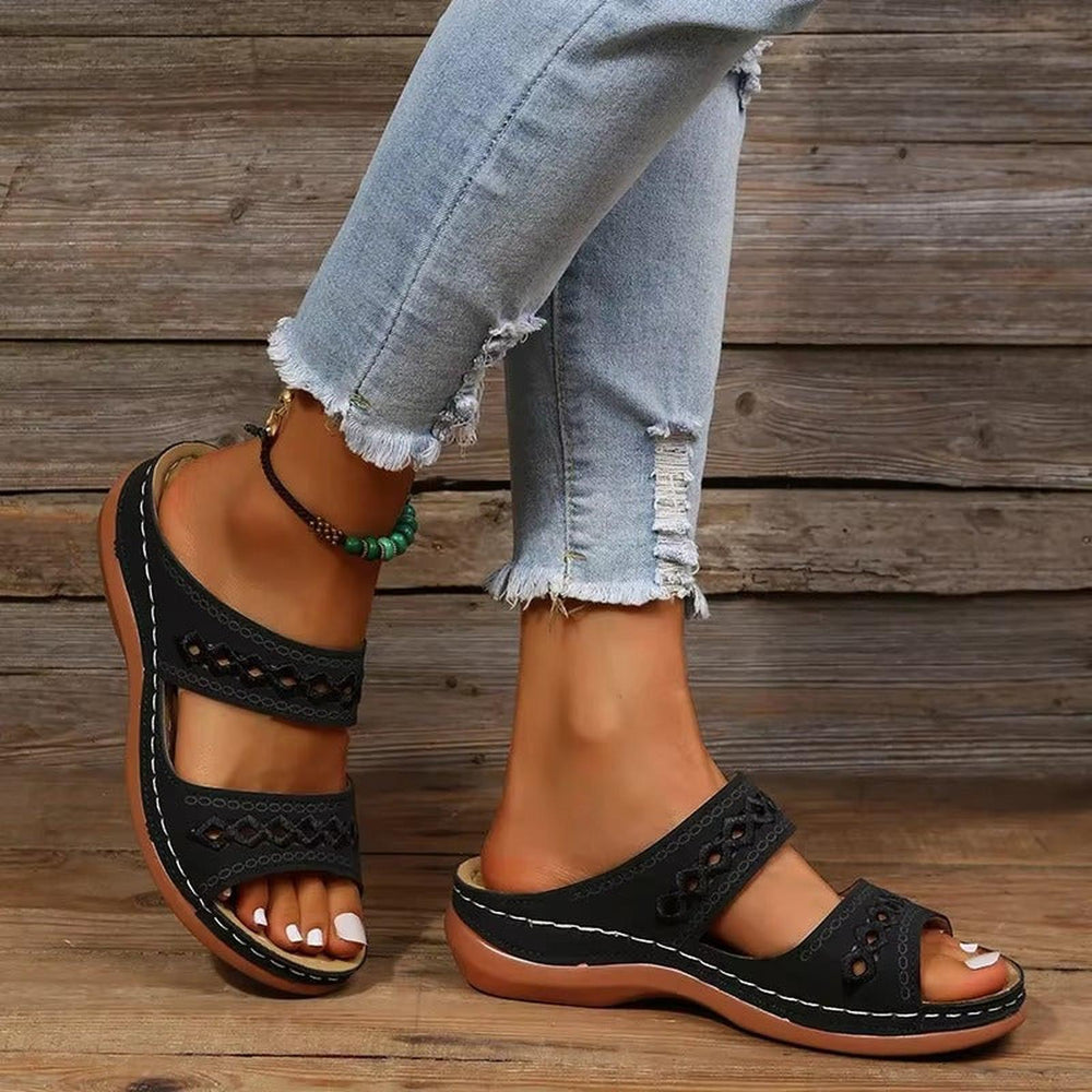 Jasmine | Women's Cutout Strap Casual Espadrilles Sandals