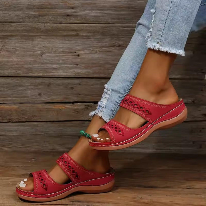 Jasmine | Women's Cutout Strap Casual Espadrilles Sandals