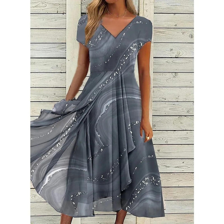 Jenny | Women's Printed Midi Summer Dress