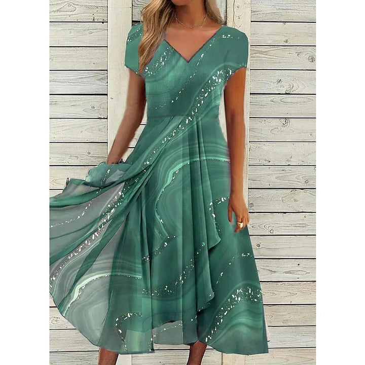 Jenny | Women's Printed Midi Summer Dress