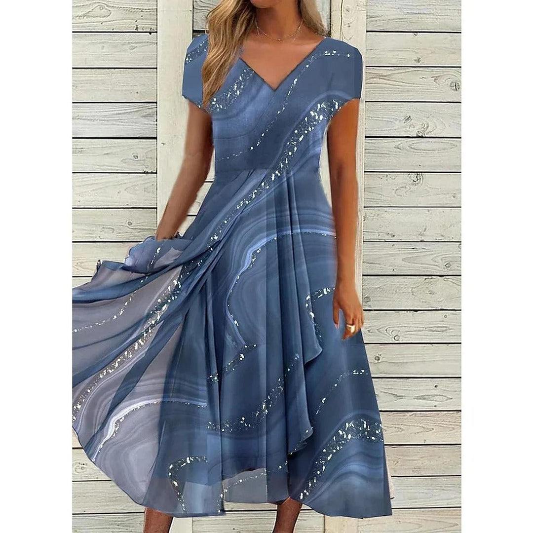 Jenny | Women's Printed Midi Summer Dress