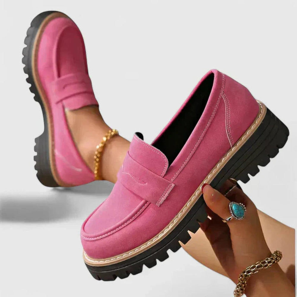 Joanna | Women Orthopedic Chunky Sole Slip On Loafers