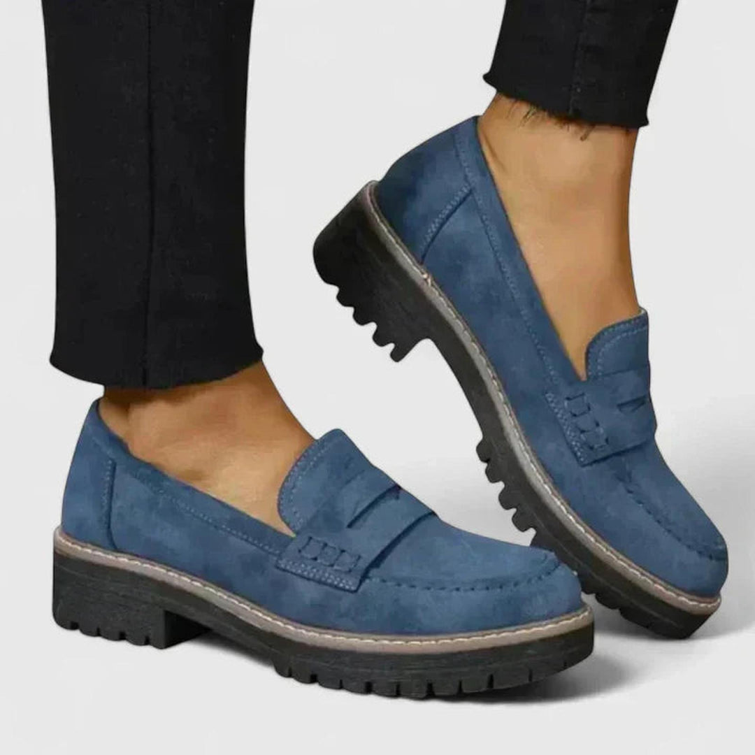 Joanna | Women Orthopedic Chunky Sole Slip On Loafers