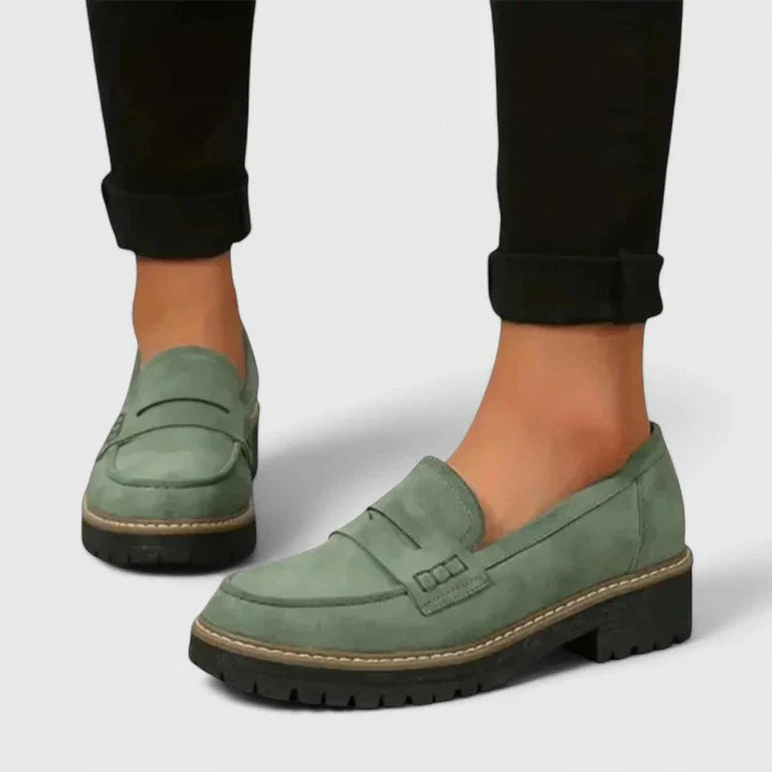 Joanna | Women Orthopedic Chunky Sole Slip On Loafers