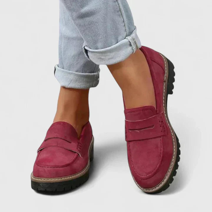 Joanna | Women Orthopedic Chunky Sole Slip On Loafers