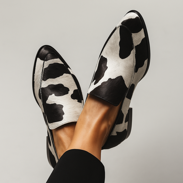 Kaitlyn | Women Orthopedic Animal Print Slip On Loafers