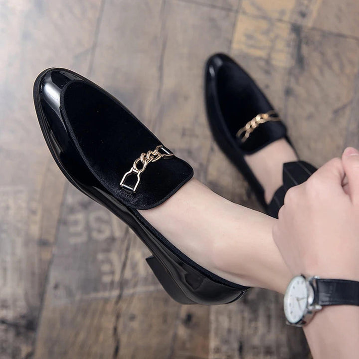 Katherine | Women Orthopedic Chain Detail Slip On Loafers