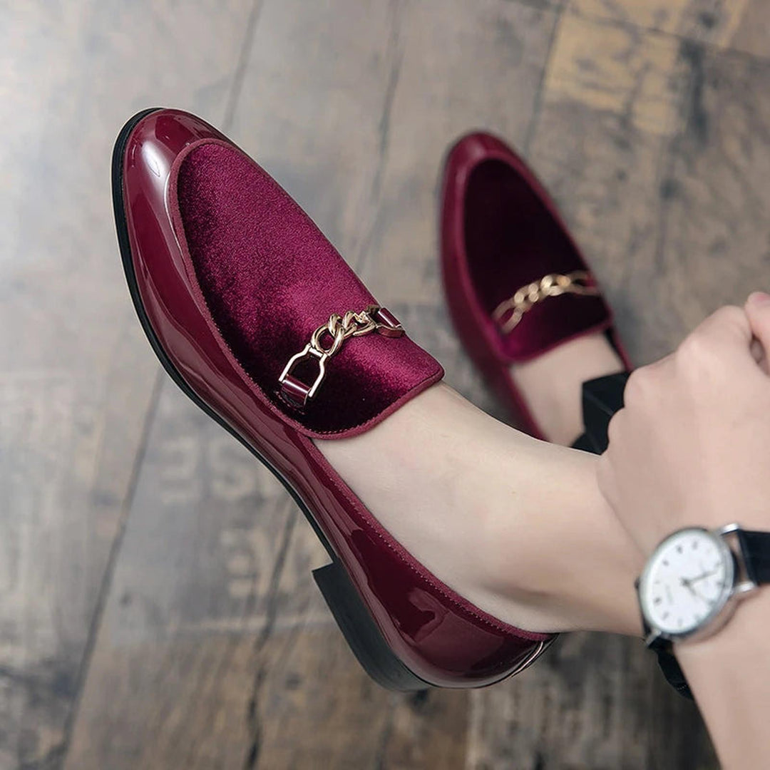 Katherine | Women Orthopedic Chain Detail Slip On Loafers