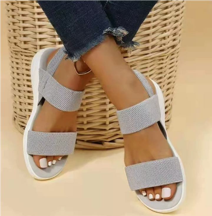 Katherine | Women's Elastic Strap Casual Espadrilles Platform Sandals