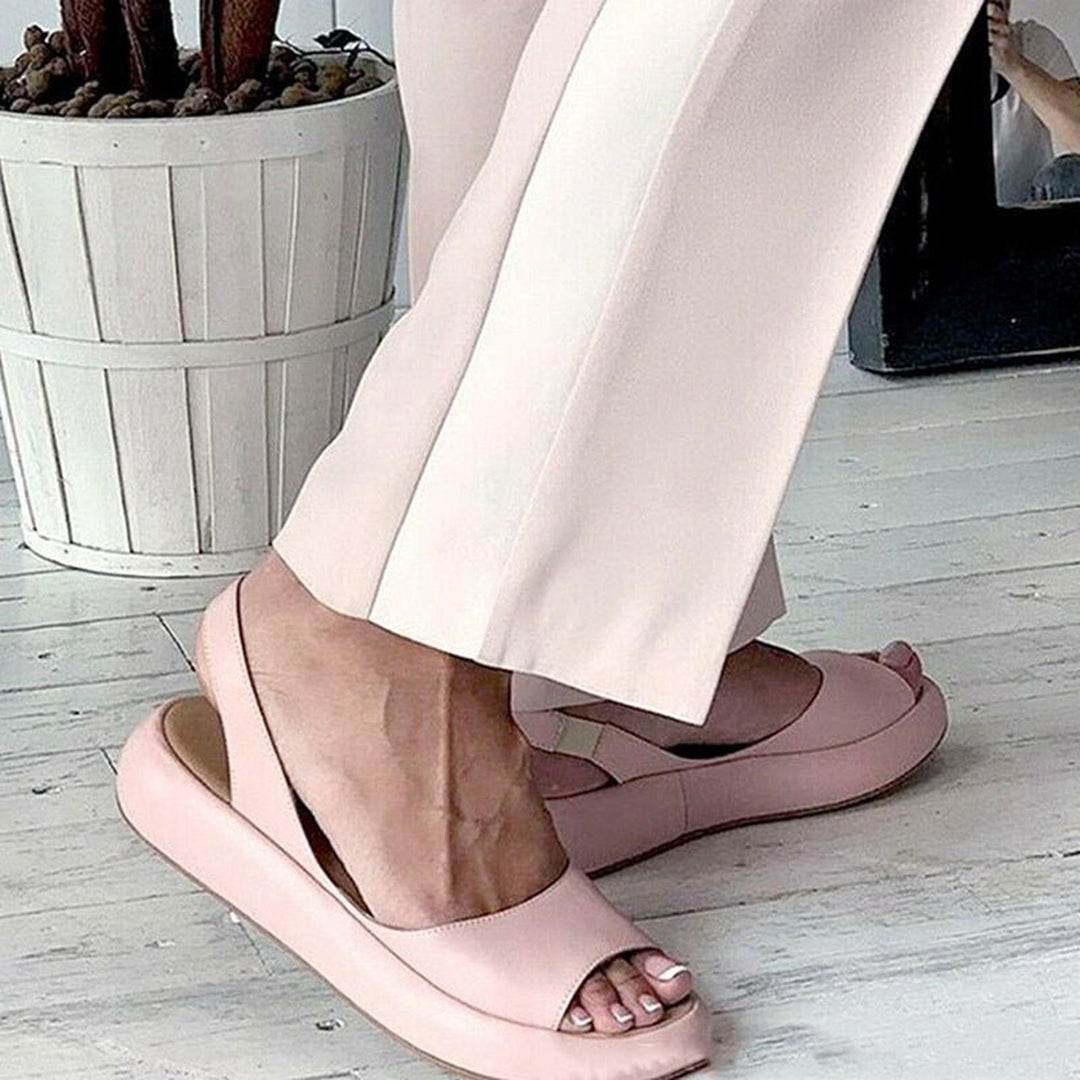 Kimberly | Women's Slingback Open Toe Espadrilles Flat Sandals