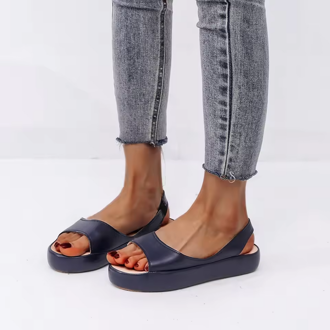 Kimberly | Women's Slingback Open Toe Espadrilles Flat Sandals
