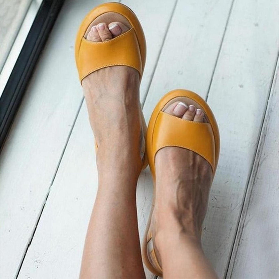 Kimberly | Women's Slingback Open Toe Espadrilles Flat Sandals