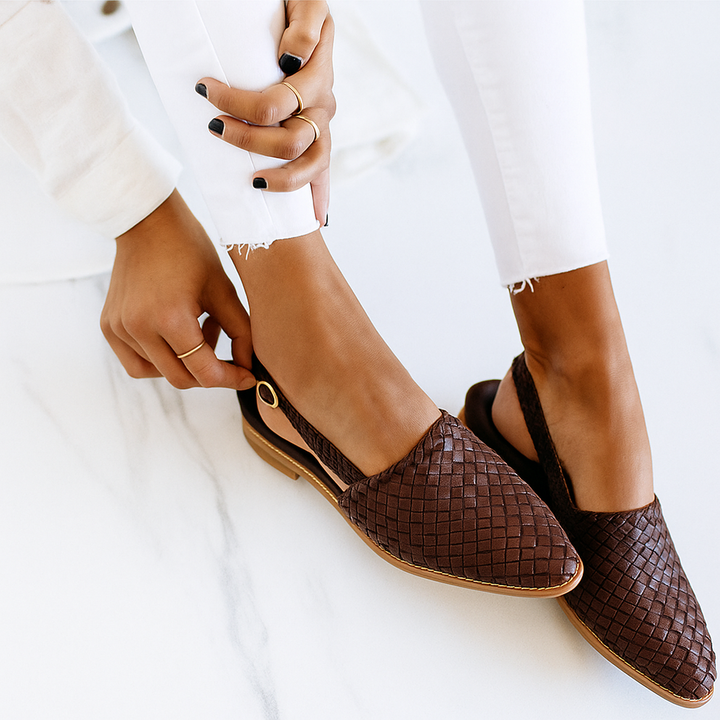 Kylie | Women Orthopedic Woven Style Slip On Loafers