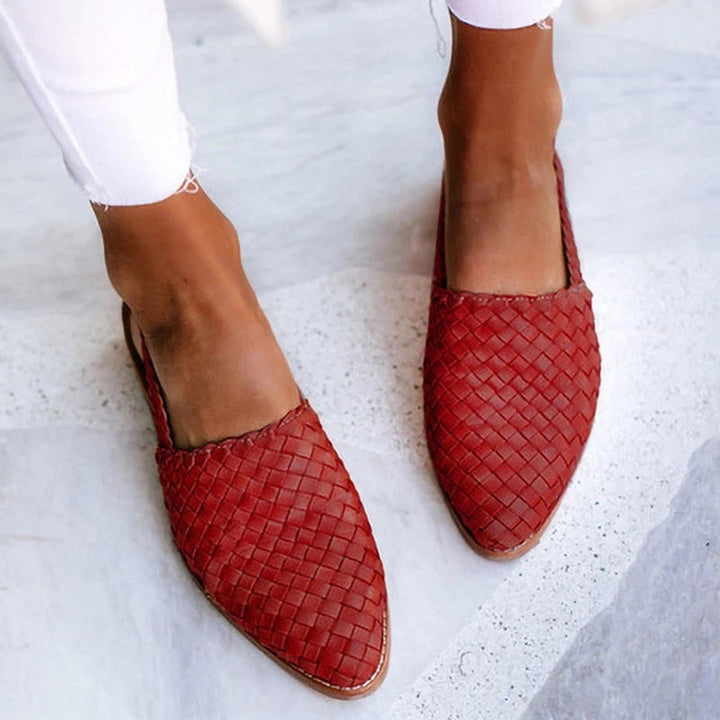 Kylie | Women Orthopedic Woven Style Slip On Loafers