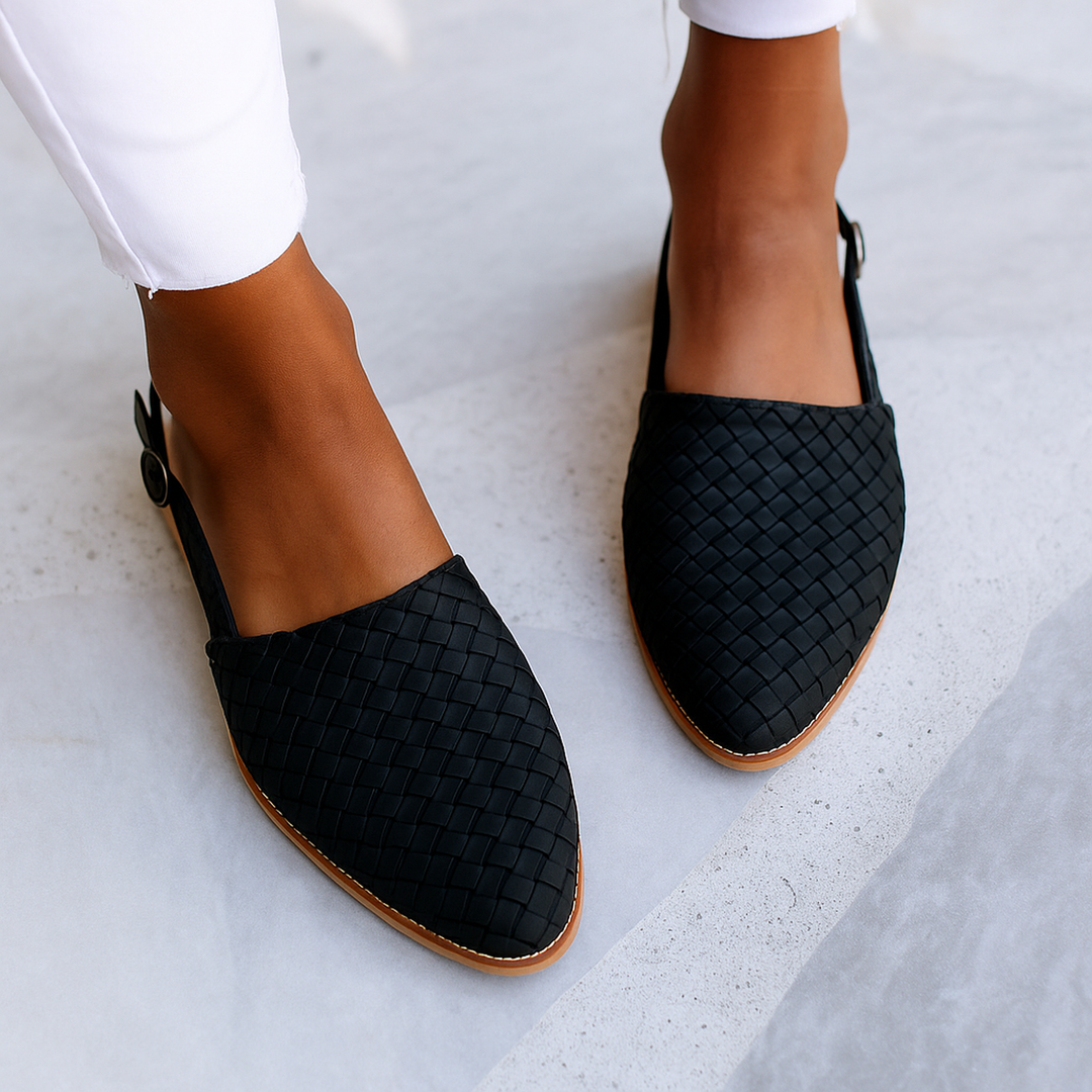 Kylie | Women Orthopedic Woven Style Slip On Loafers