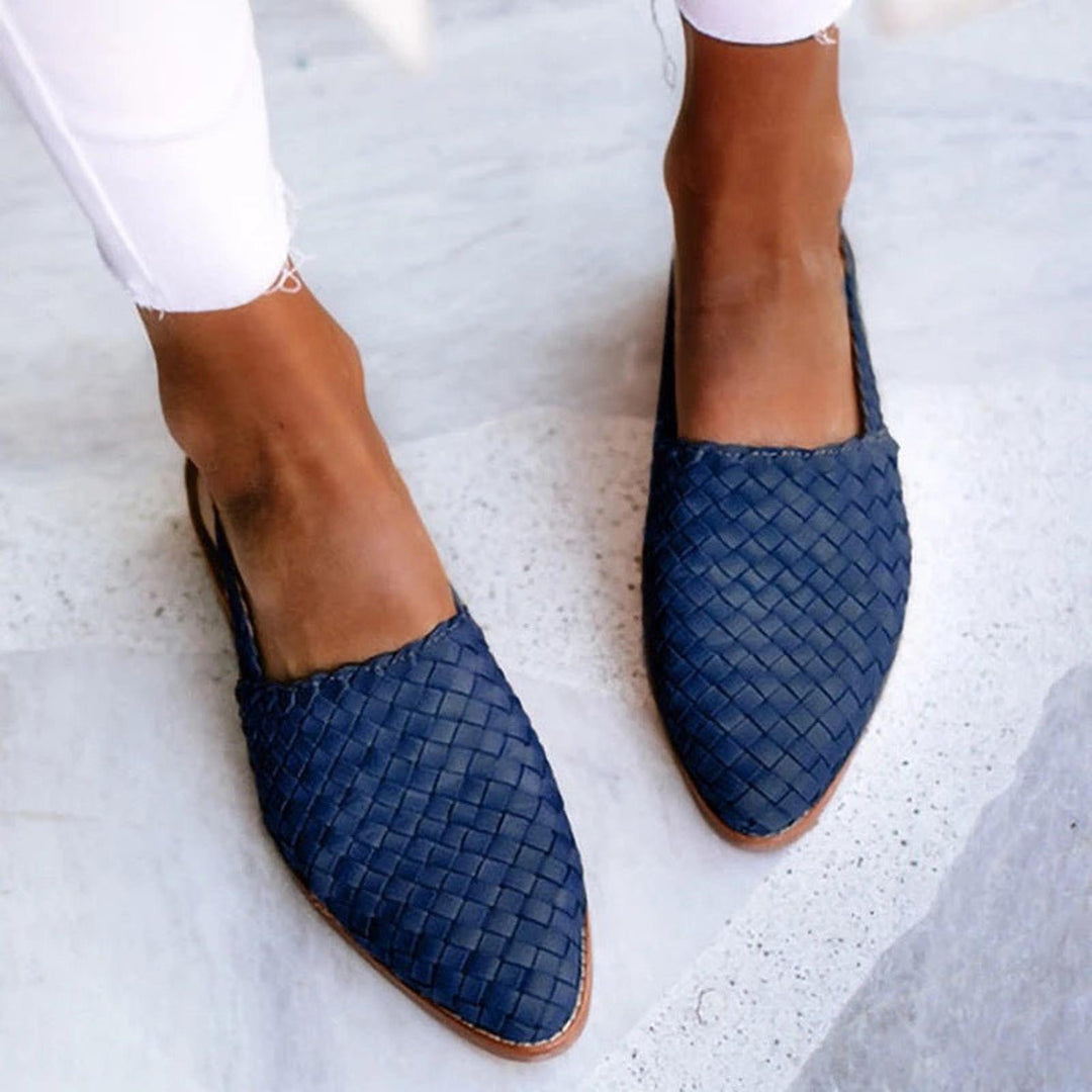 Kylie | Women Orthopedic Woven Style Slip On Loafers