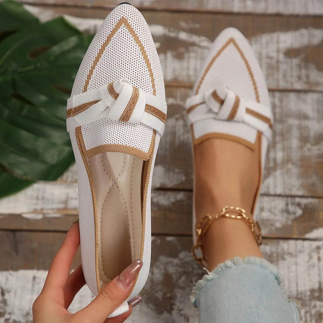 Lily | Women Orthopedic Pointed Toe Knot Detail Loafers