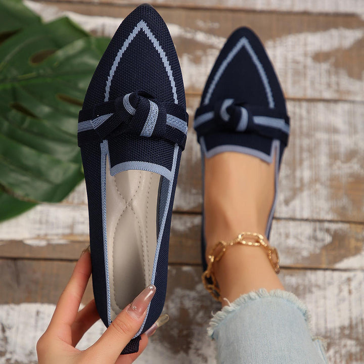 Lily | Women Orthopedic Pointed Toe Knot Detail Loafers