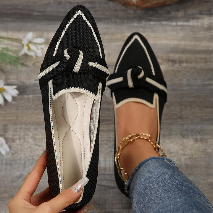 Lily | Women Orthopedic Pointed Toe Knot Detail Loafers