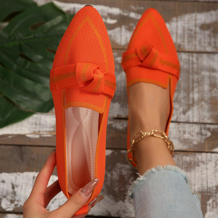 Lily | Women Orthopedic Pointed Toe Knot Detail Loafers