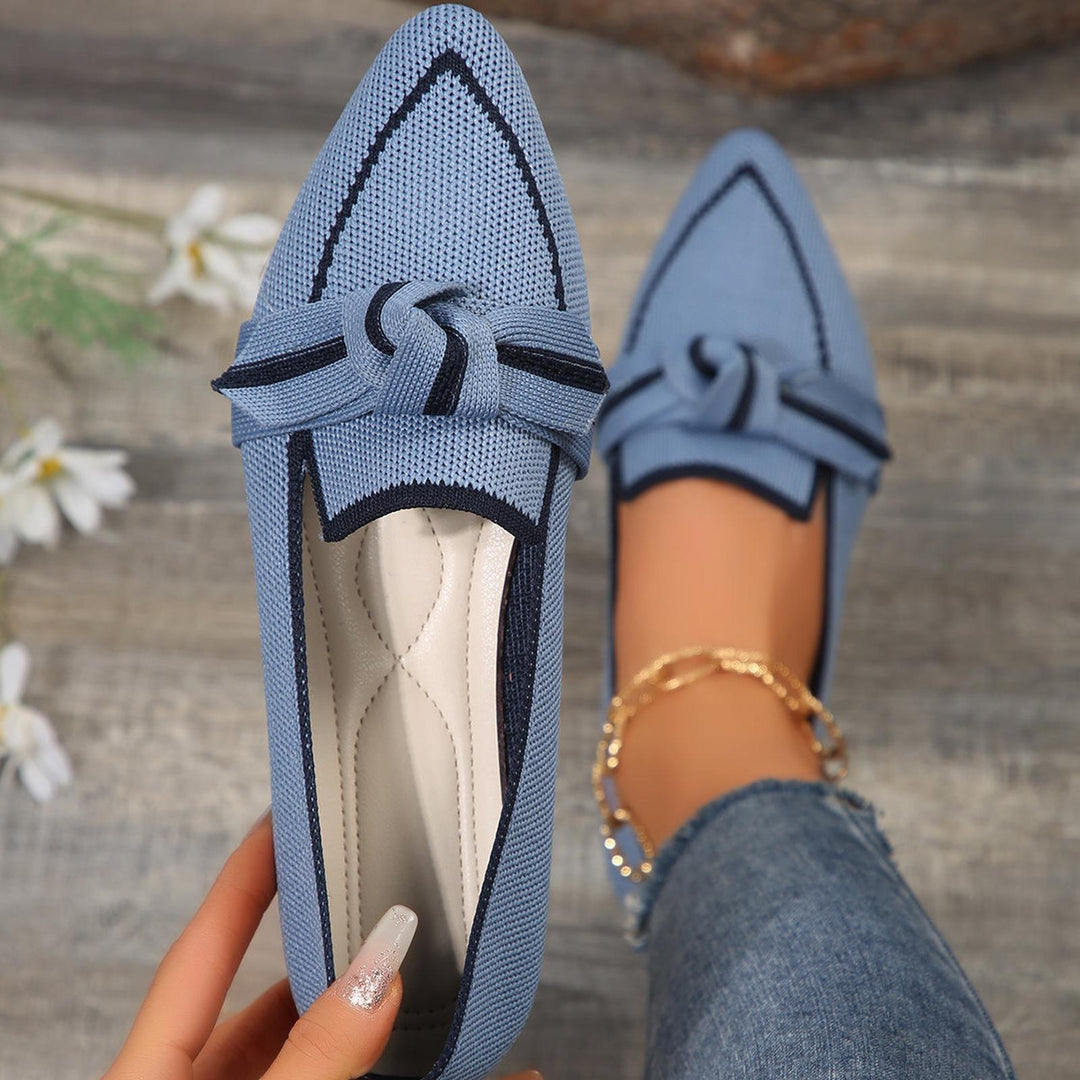 Lily | Women Orthopedic Pointed Toe Knot Detail Loafers