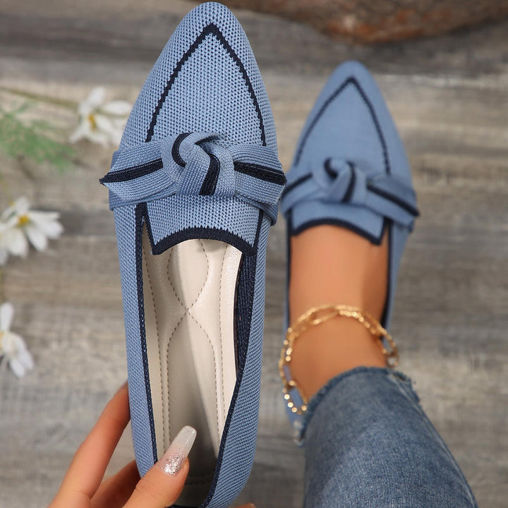Lily | Women Orthopedic Pointed Toe Knot Detail Loafers