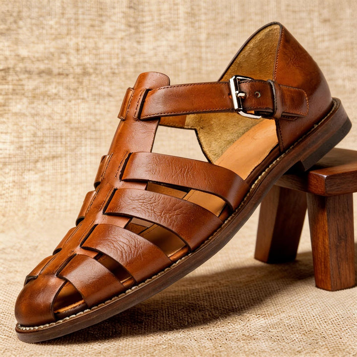 Lucas | Fisherman Sandals Premium Leather Closed-Toe Adjustable