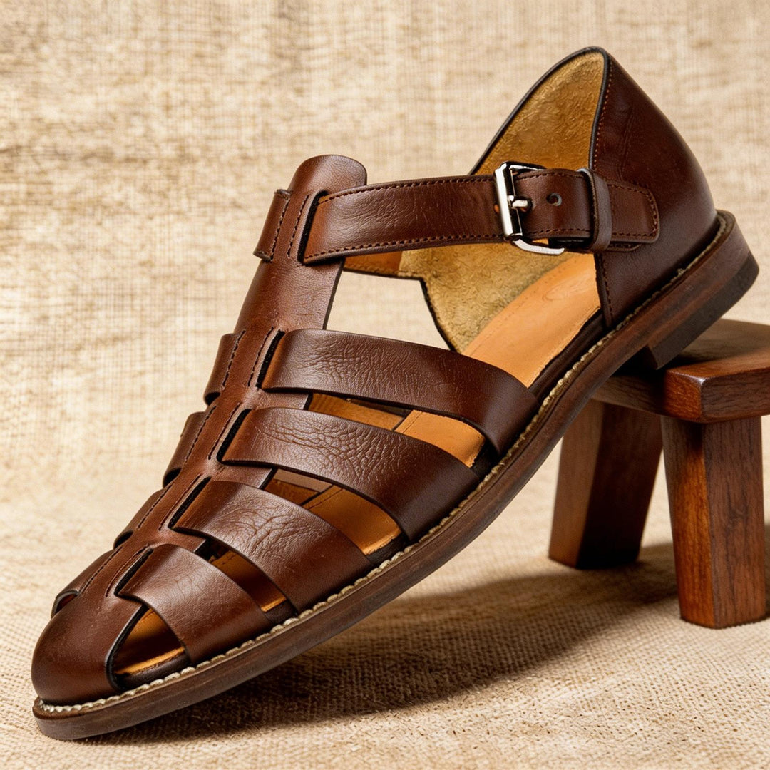 Lucas | Fisherman Sandals Premium Leather Closed-Toe Adjustable