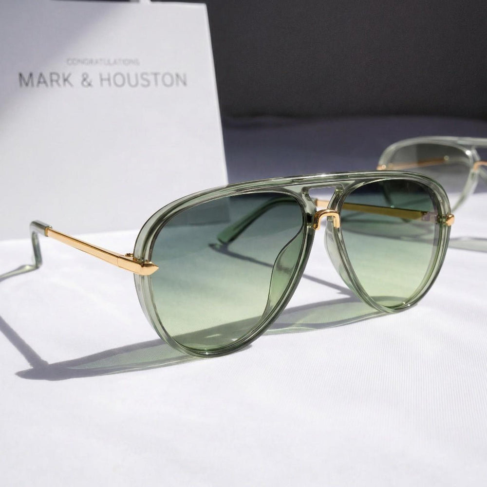 Lucas | Sunglasses Aviator Red Gradient UV400 Double Bridge