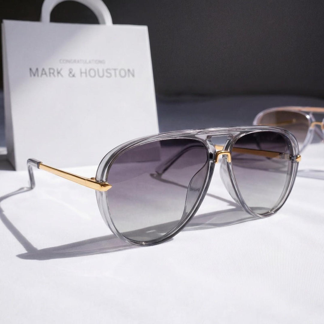 Lucas | Sunglasses Aviator Red Gradient UV400 Double Bridge