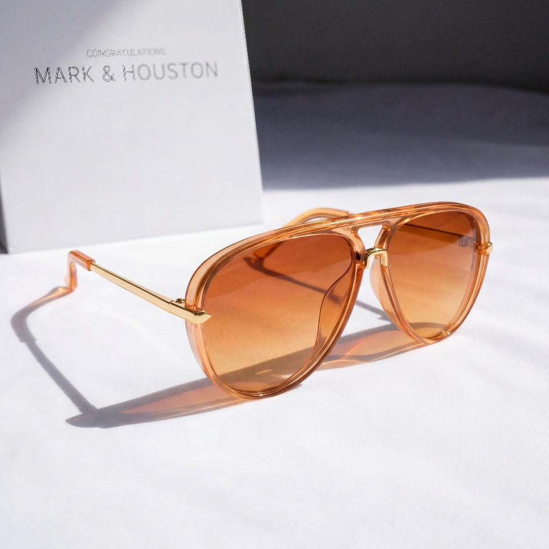 Lucas | Sunglasses Aviator Red Gradient UV400 Double Bridge