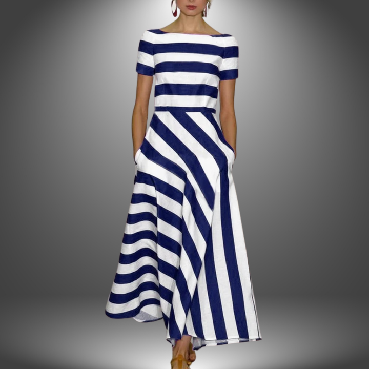 Lunara | Striped Midi Dress