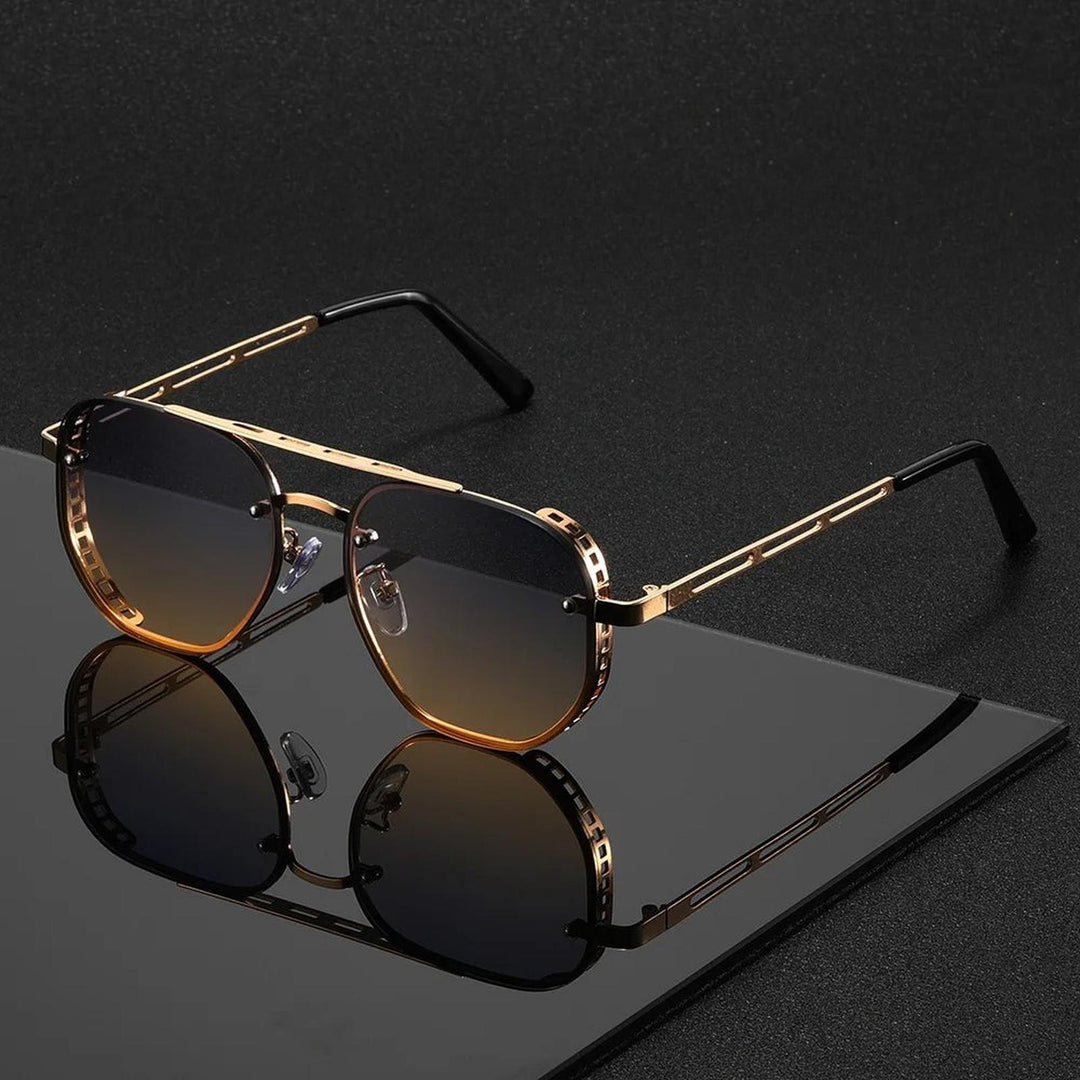Madison | Sunglasses Aviator Gold Frame Double Beam UV Protection