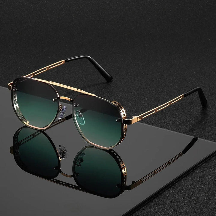 Madison | Sunglasses Aviator Gold Frame Double Beam UV Protection