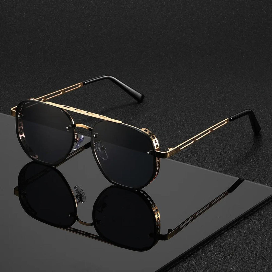 Madison | Sunglasses Aviator Gold Frame Double Beam UV Protection