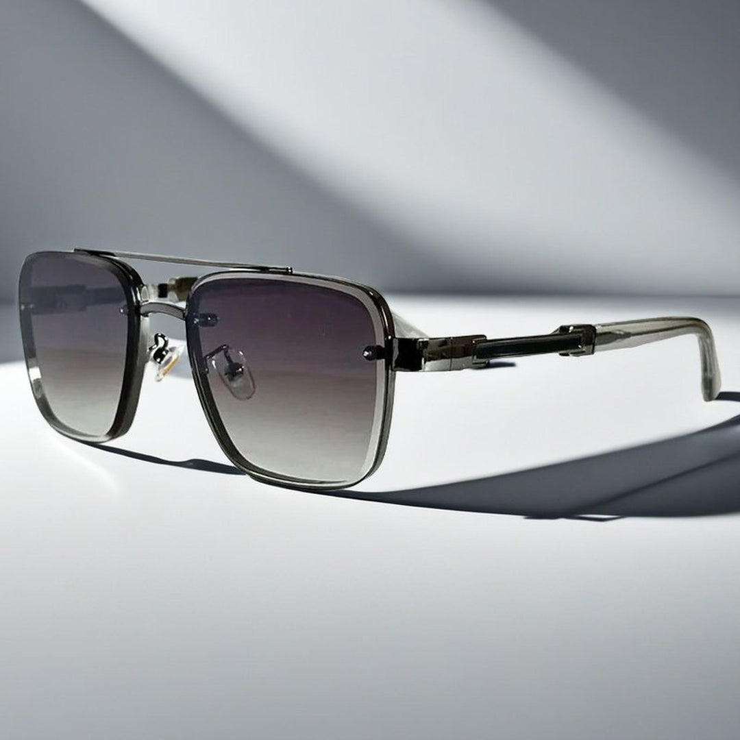 Madison | Sunglasses Aviator Square Gradient Lenses Metal Frame