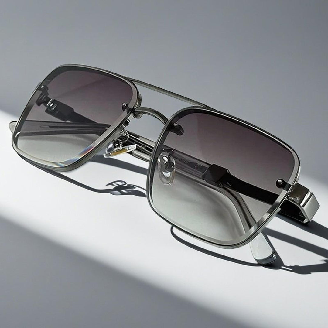 Madison | Sunglasses Aviator Square Gradient Lenses Metal Frame