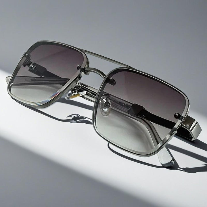 Madison | Sunglasses Aviator Square Gradient Lenses Metal Frame