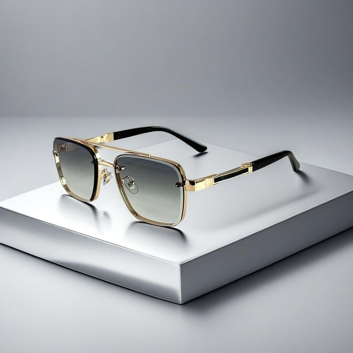 Madison | Sunglasses Aviator Square Gradient Lenses Metal Frame