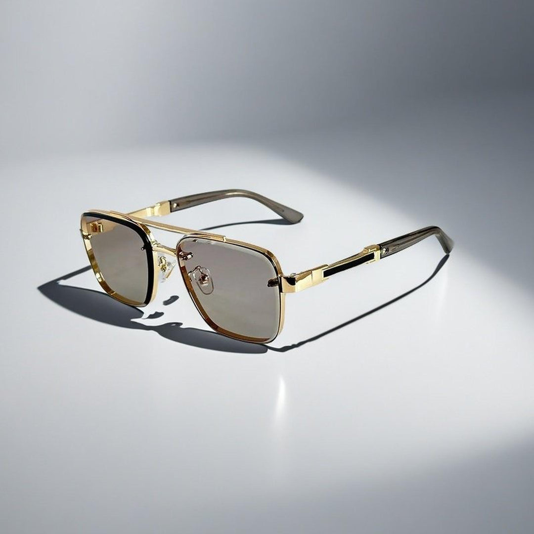 Madison | Sunglasses Aviator Square Gradient Lenses Metal Frame